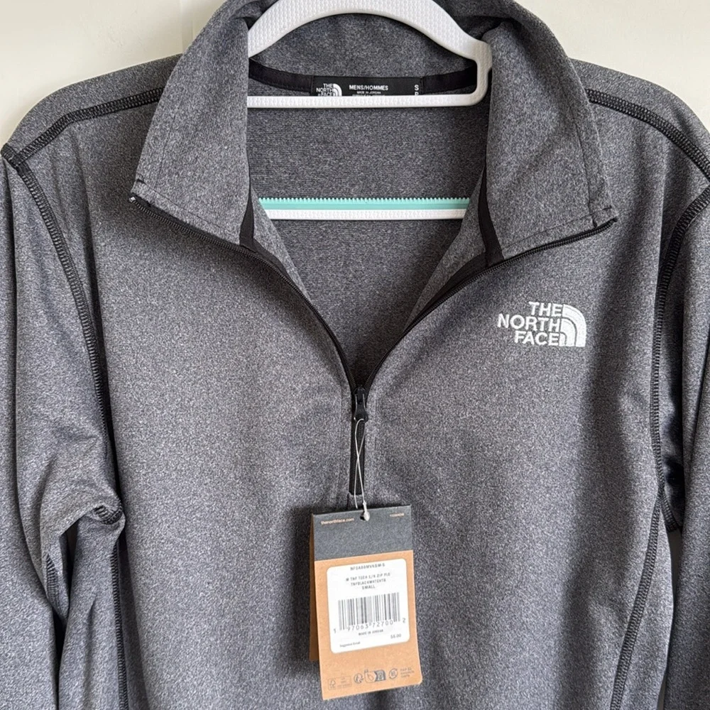 The North Face Gray Quarter Zip Up